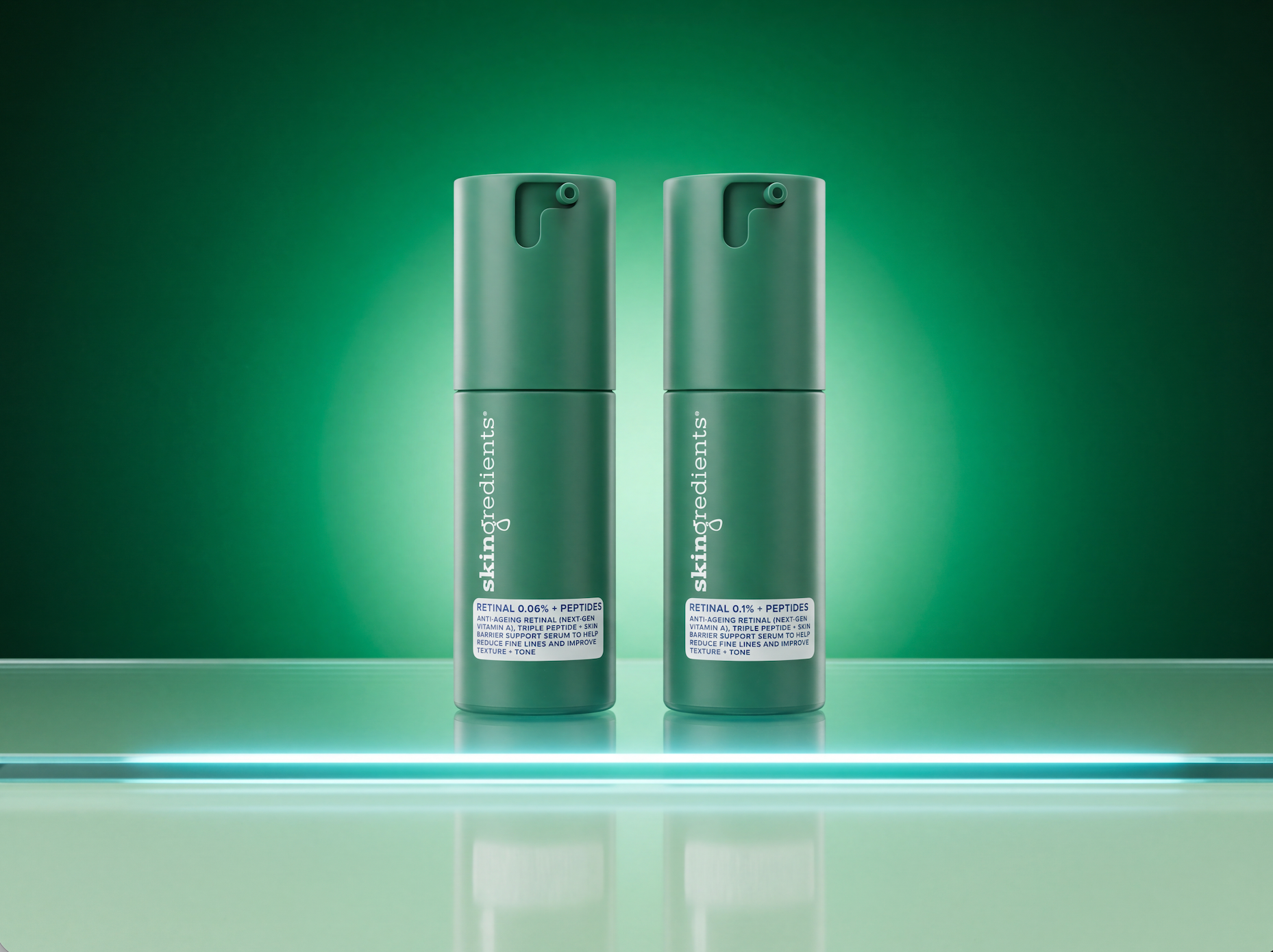 Load video: <p><meta charset="utf-8"><span>Anti-ageing retinal (next-gen vitamin A), triple peptide + skin barrier support serum to help reduce fine lines and improve texture &amp; tone.</span></p>
<p><span>Targets visible signs of ageing including fine lines, wrinkles, loss of elasticity and collagen, enlarged pores, uneven skin tone and hyperpigmentation and excess oil and dullness.</span></p>
<p><span>Our motto is ‘skincare made clear,’ providing you with all your skin needs and no more. Our products feature the key ingredients for skin health, in clinically tested, user friendly formulations. </span></p>